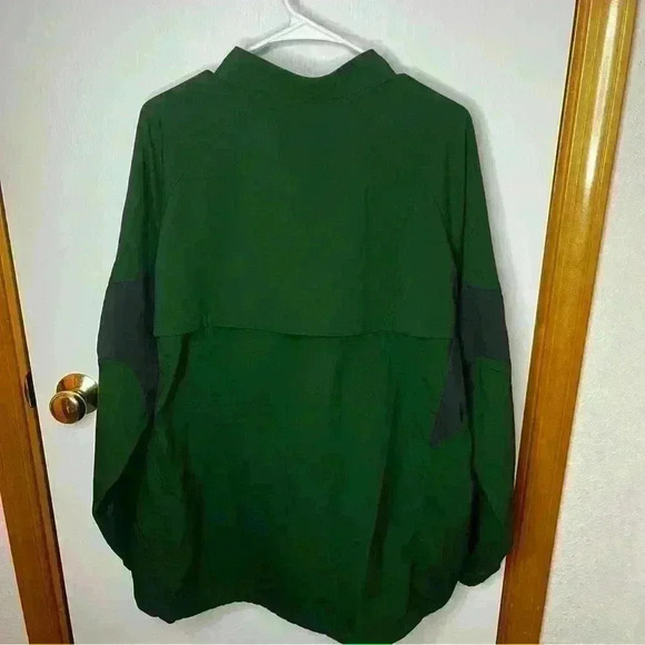 Nike Pullover 1/4 Zip Eagle Football Men XL Green Long Sleeve Kangaroo Pocket - Picture 4 of 8